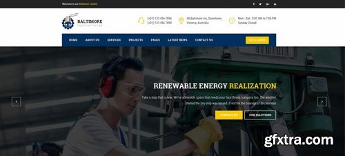 Baltimore Factory PSD Template