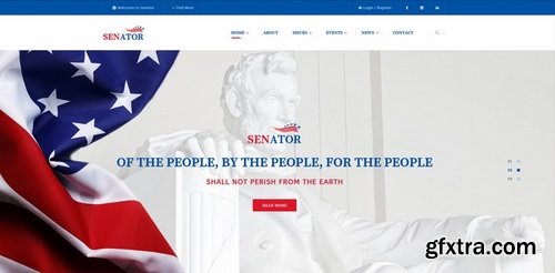 Senator  Politics PSD Template