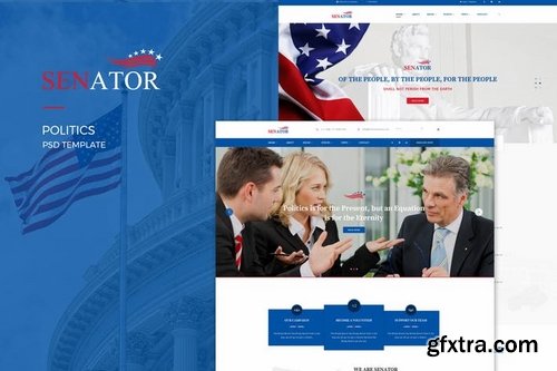 Senator  Politics PSD Template