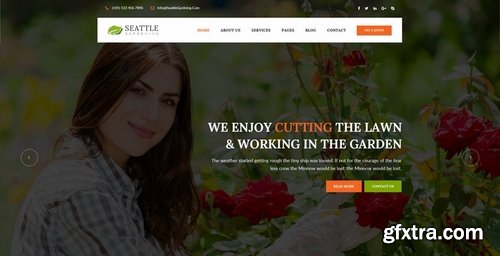 Seattle  Gardening PSD Template