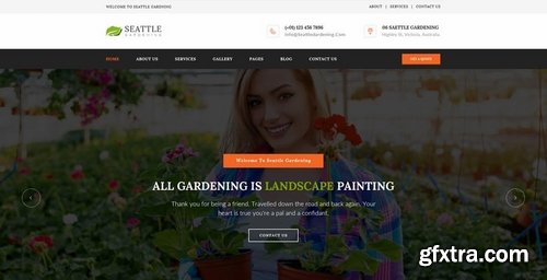 Seattle  Gardening PSD Template