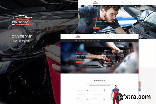 Francisco  Car Repair PSD Template