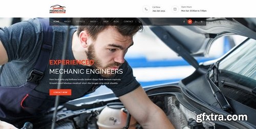 Francisco  Car Repair PSD Template