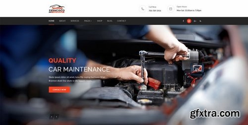 Francisco  Car Repair PSD Template