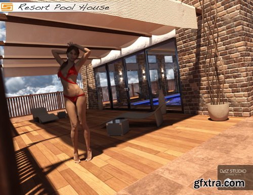 Daz3D - At the Pool - Bundle