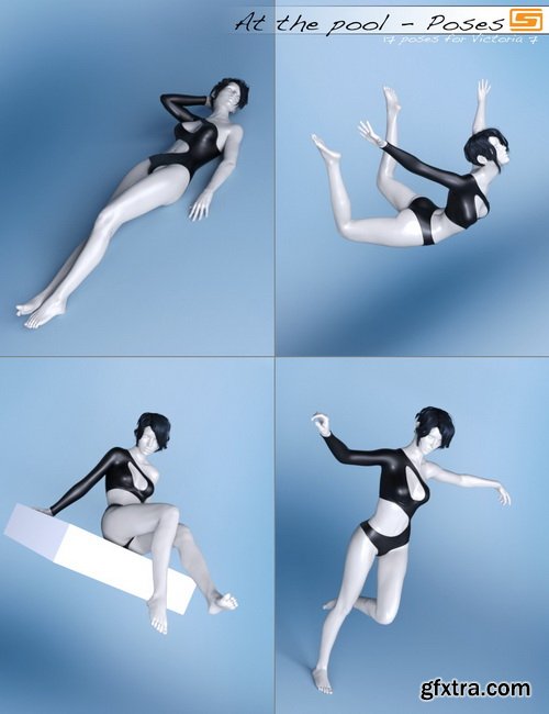 Daz3D - At the Pool - Bundle