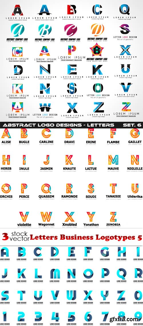 Vectors - Letters Business Logotypes 5