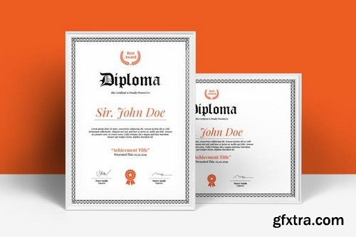 Diploma Certificate Template