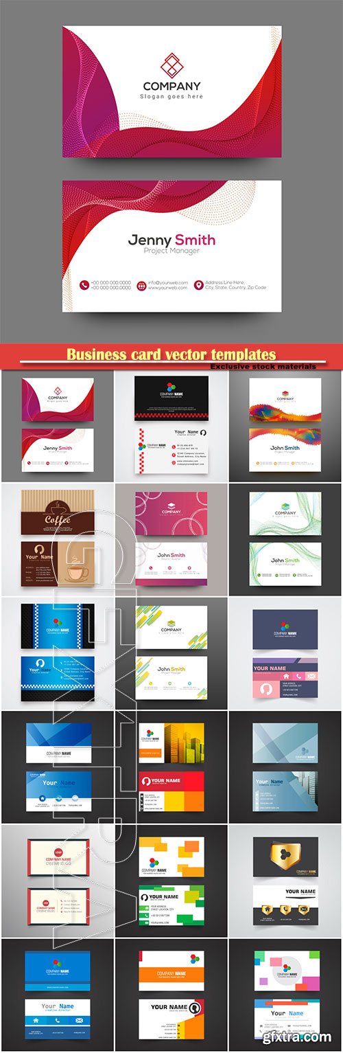 Business card vector templates # 40