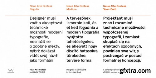 Neue Alte Grotesk Font Family