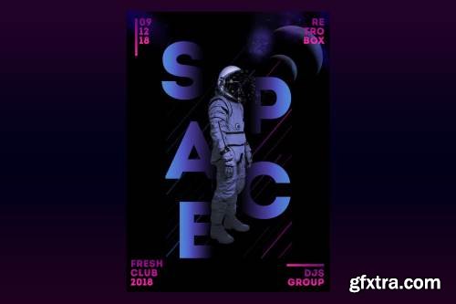 Space Beats Flyer Poster