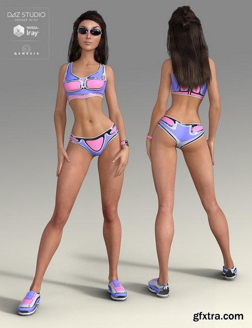 Daz3D - Cyber Fit Outfit for Genesis 3 Female(s)