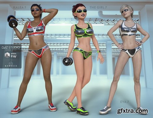 Daz3D - Cyber Fit Outfit for Genesis 3 Female(s)