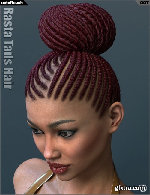 Daz3D - Rasta Tails Hair and OOT Hairblending 2.0 for Genesis 3 Female(s)