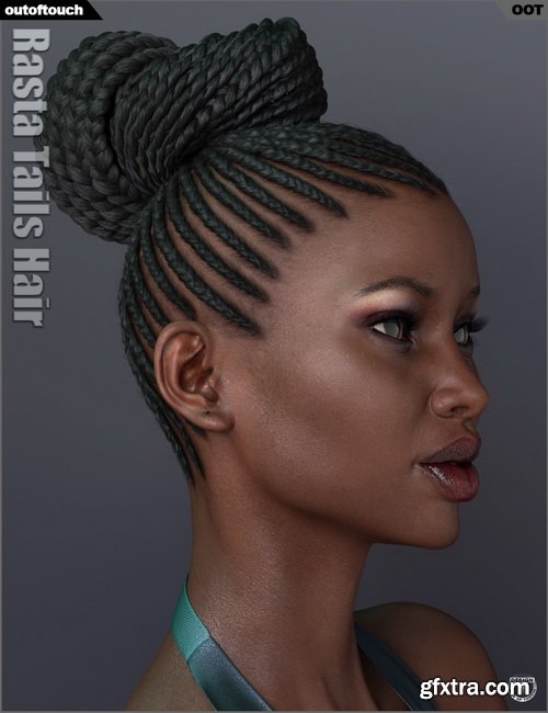 Daz3D - Rasta Tails Hair and OOT Hairblending 2.0 for Genesis 3 Female(s)