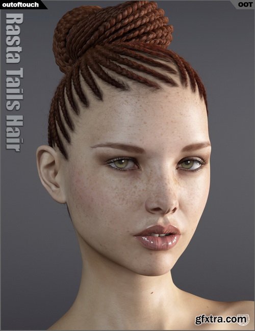 Daz3D - Rasta Tails Hair and OOT Hairblending 2.0 for Genesis 3 Female(s)