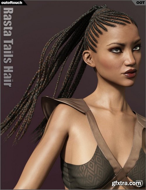 Daz3D - Rasta Tails Hair and OOT Hairblending 2.0 for Genesis 3 Female(s)