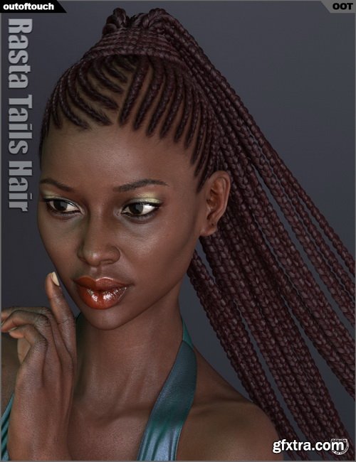 Daz3D - Rasta Tails Hair and OOT Hairblending 2.0 for Genesis 3 Female(s)