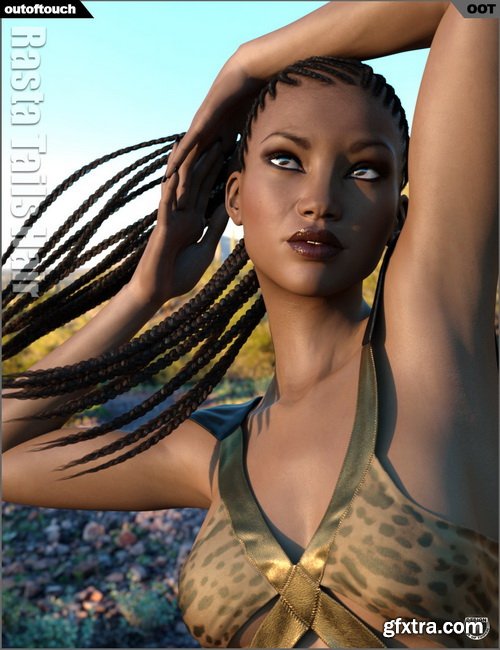 Daz3D - Rasta Tails Hair and OOT Hairblending 2.0 for Genesis 3 Female(s)