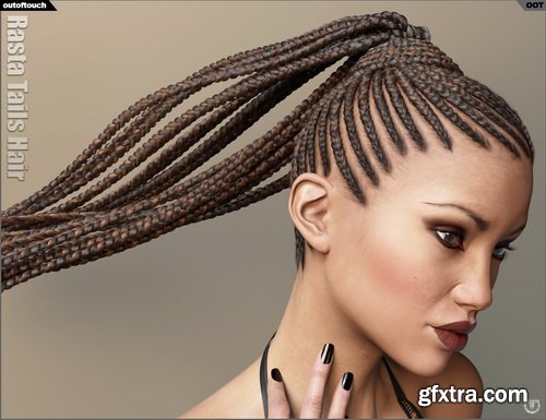 Daz3D - Rasta Tails Hair and OOT Hairblending 2.0 for Genesis 3 Female(s)