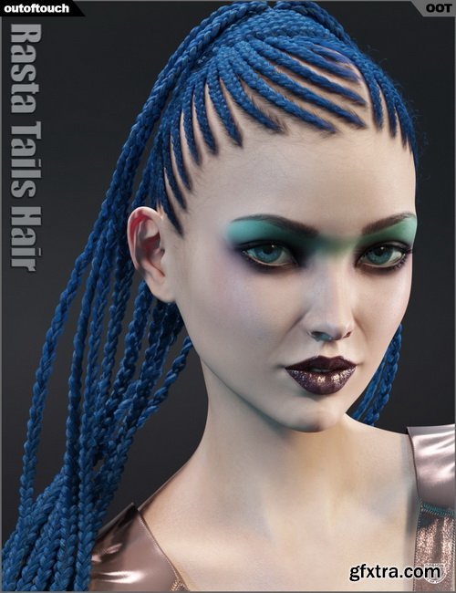 Daz3D - Rasta Tails Hair and OOT Hairblending 2.0 for Genesis 3 Female(s)