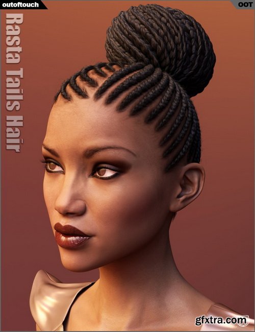 Daz3D - Rasta Tails Hair and OOT Hairblending 2.0 for Genesis 3 Female(s)