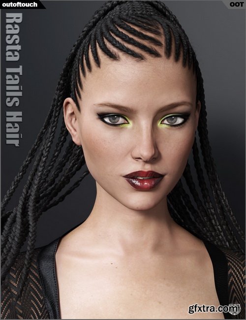 Daz3D - Rasta Tails Hair and OOT Hairblending 2.0 for Genesis 3 Female(s)