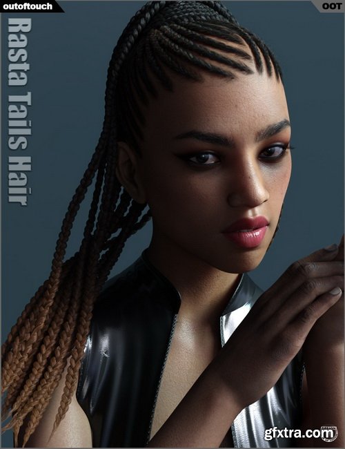 Daz3D - Rasta Tails Hair and OOT Hairblending 2.0 for Genesis 3 Female(s)