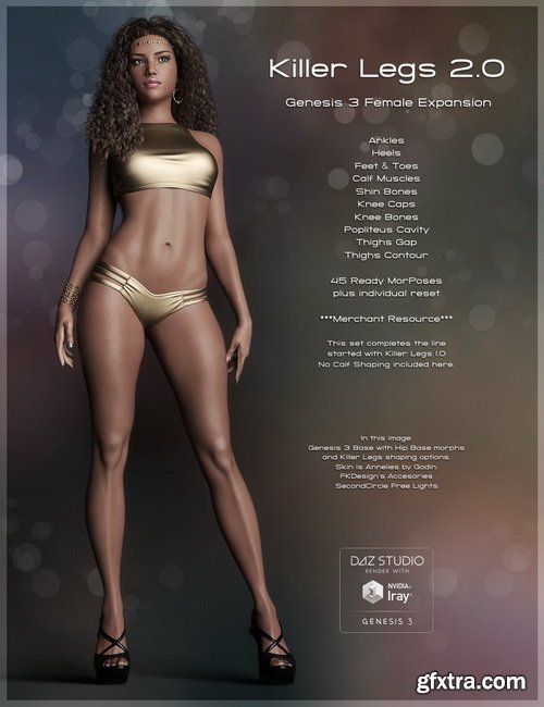 Daz3D - Killer Legs 2.0 Morphs for Genesis 3 Female(s) (Expansion)