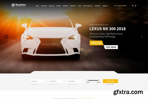 Roadster - PSD Template