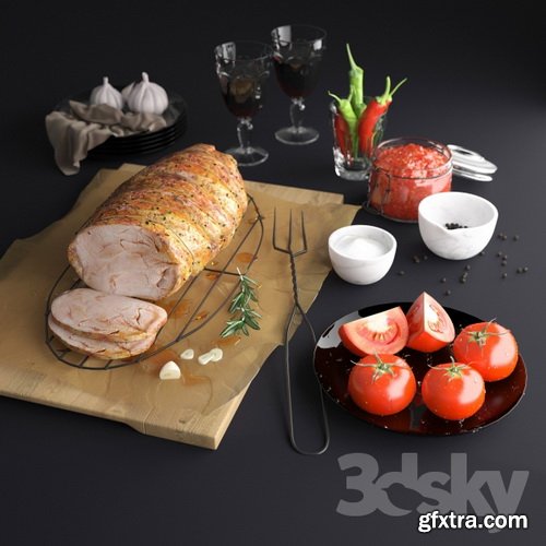 3dsky - Roast Pork