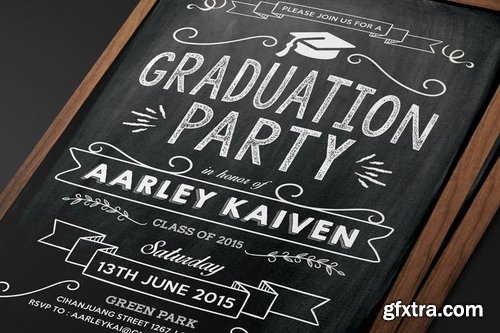 Blackboard Graduation Invitation