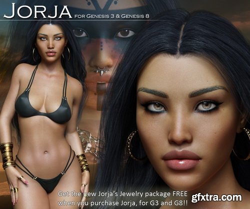 Daz3D - Jorja for Genesis 3 and Genesis 8 Females