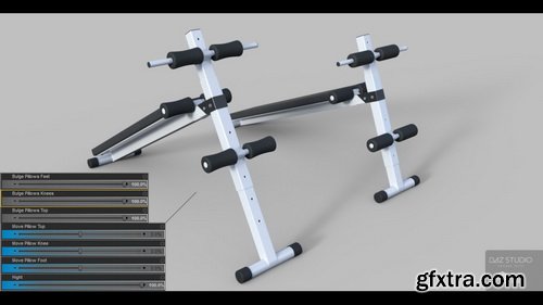 Daz3D - FM Gym: Sit-Up Benches & Poses