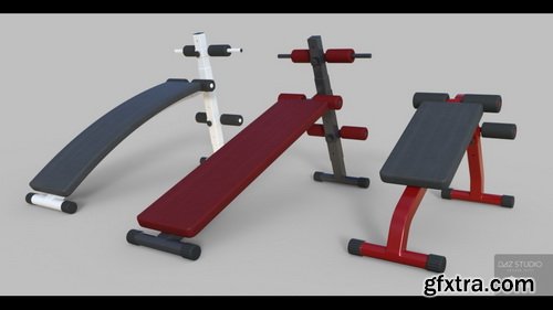 Daz3D - FM Gym: Sit-Up Benches & Poses