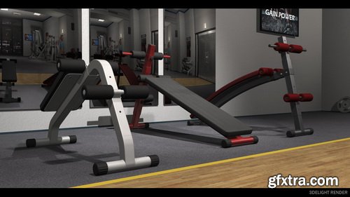 Daz3D - FM Gym: Sit-Up Benches & Poses