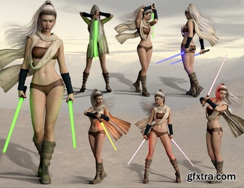 Daz3D - Star Warrior Outfit Set for Genesis 8 Females