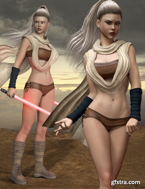 Daz3D - Star Warrior Outfit Set for Genesis 8 Females