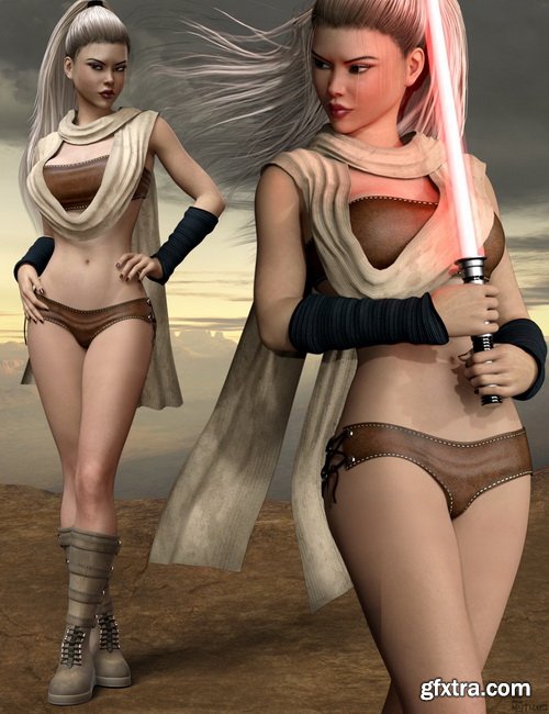 Daz3D - Star Warrior Outfit Set for Genesis 8 Females