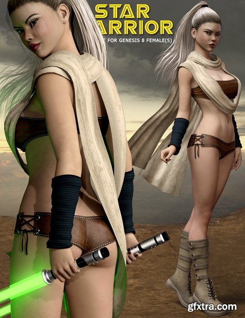 Daz3D - Star Warrior Outfit Set for Genesis 8 Females