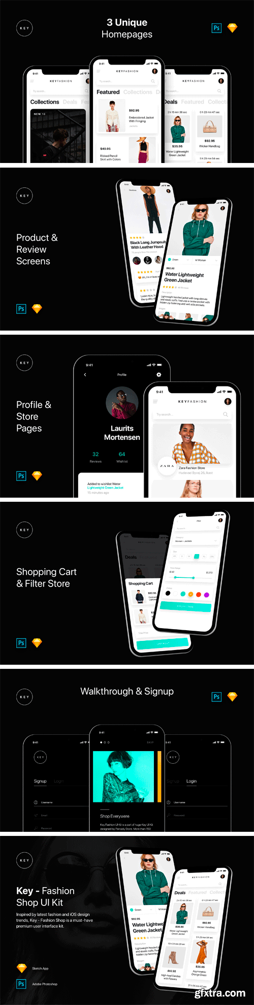 CM - Key - Fashion Shop UI Kit 2422444