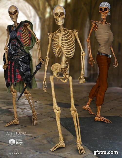 Daz3D - Midnight Skeleton G3 Bundle