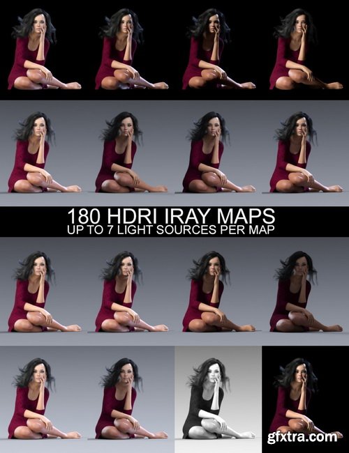 Daz3D - Studio Light PRO Iray HDRI - 180 Maps