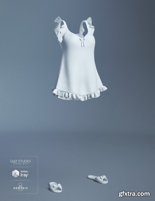 Daz3D - Teddy Sleepwear for Genesis 8 Female(s)