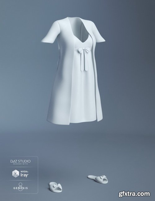 Daz3D - Teddy Sleepwear for Genesis 8 Female(s)