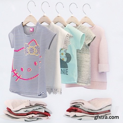 Baby clothes 3d Models