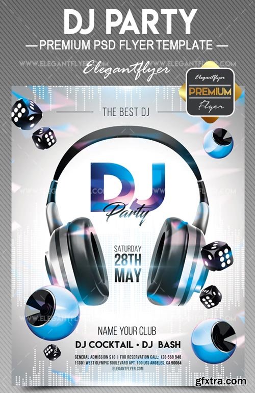 DJ Party V7 2018 Flyer PSD Template