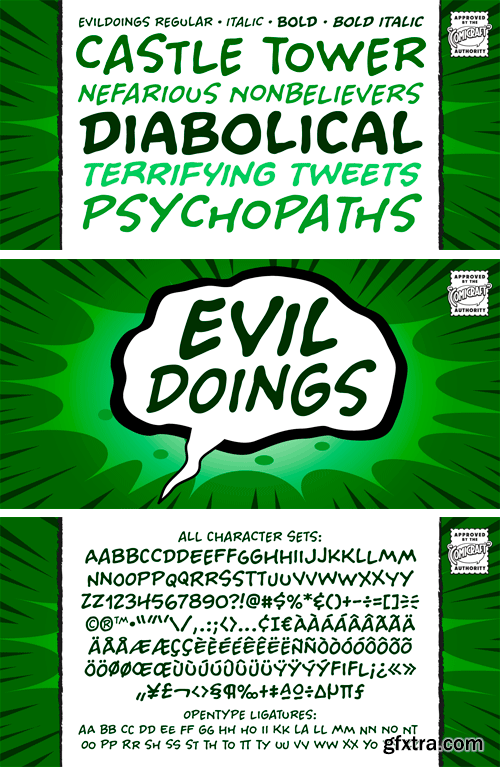 Evil Doings Font Family