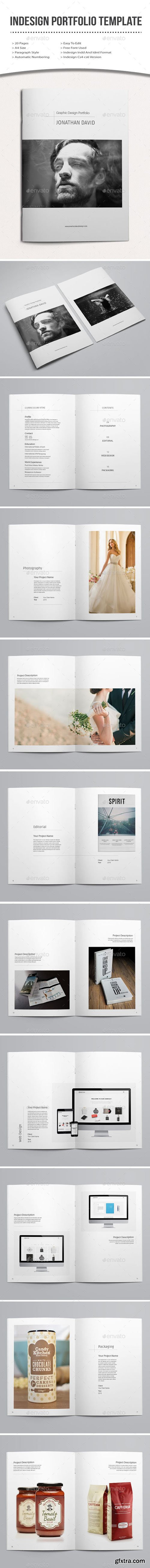 indesign portfolio template 12855629