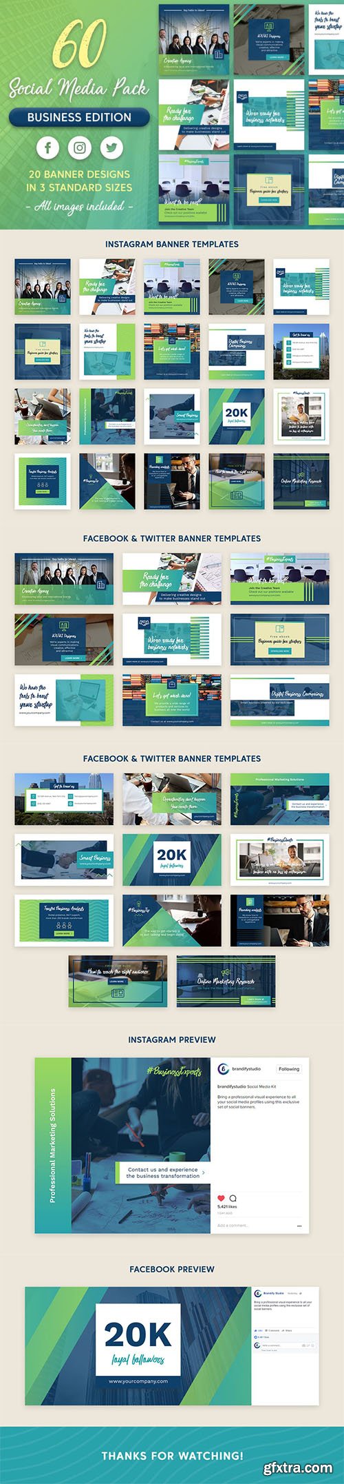 Business Social Media Pack 2018